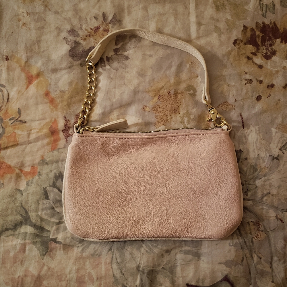 Betsey Johnson | Baby Pink Gold Chain Wristlet